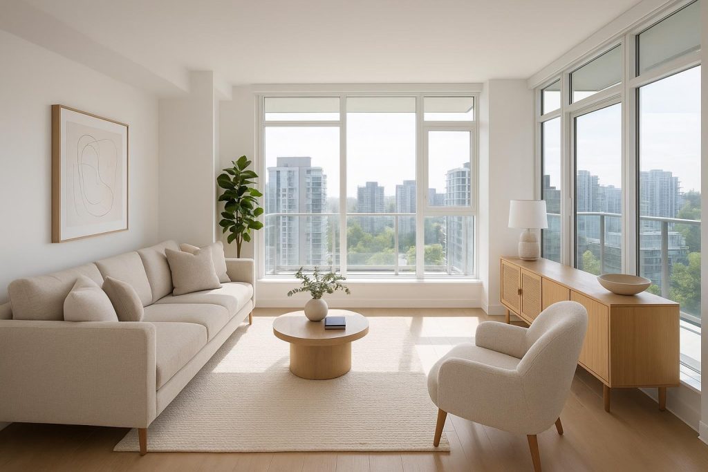 Modern condo interior showing high-end renovations for increased resale value.